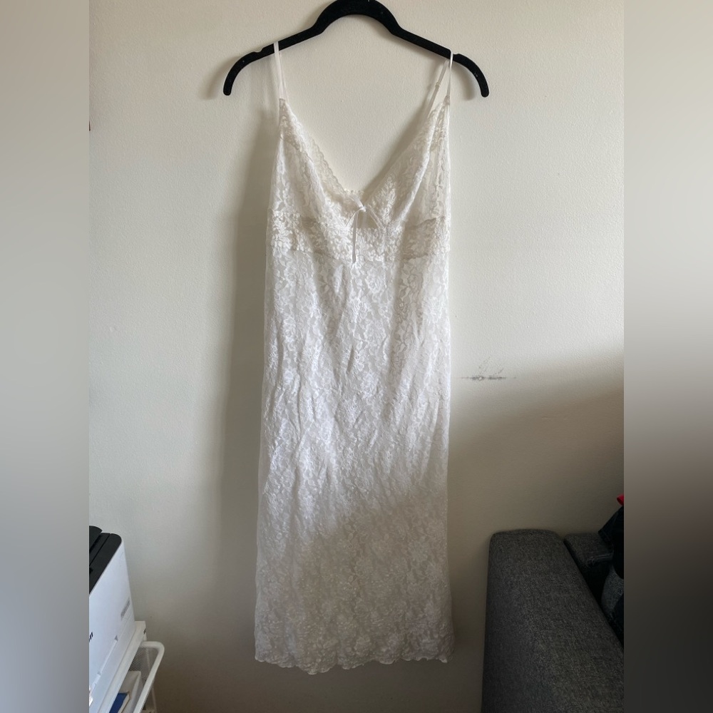 Hanky Panky White Sheer Lace Dress